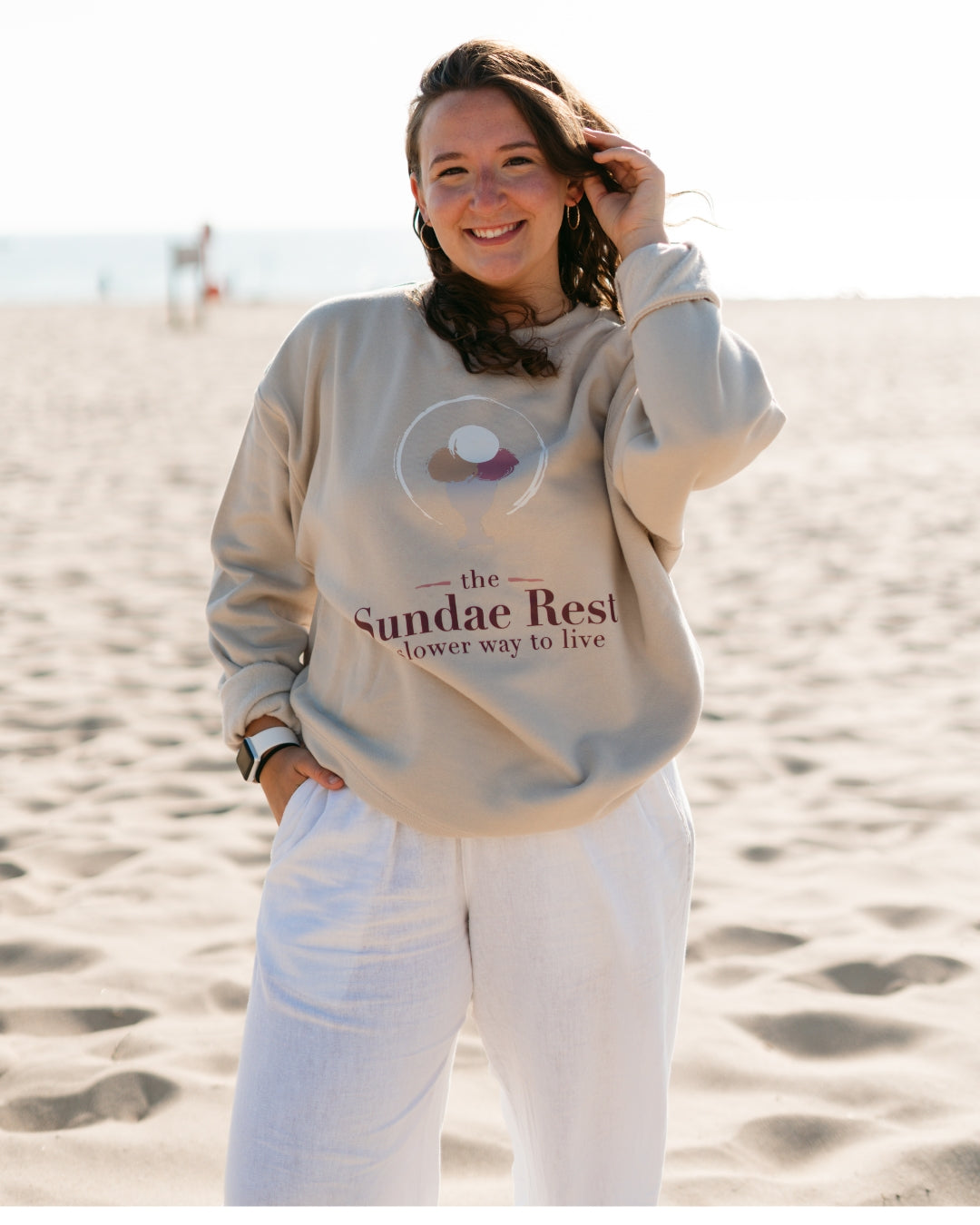 🍦 Cream Signature Sundae Rest Crewneck: A Slower Way to Live