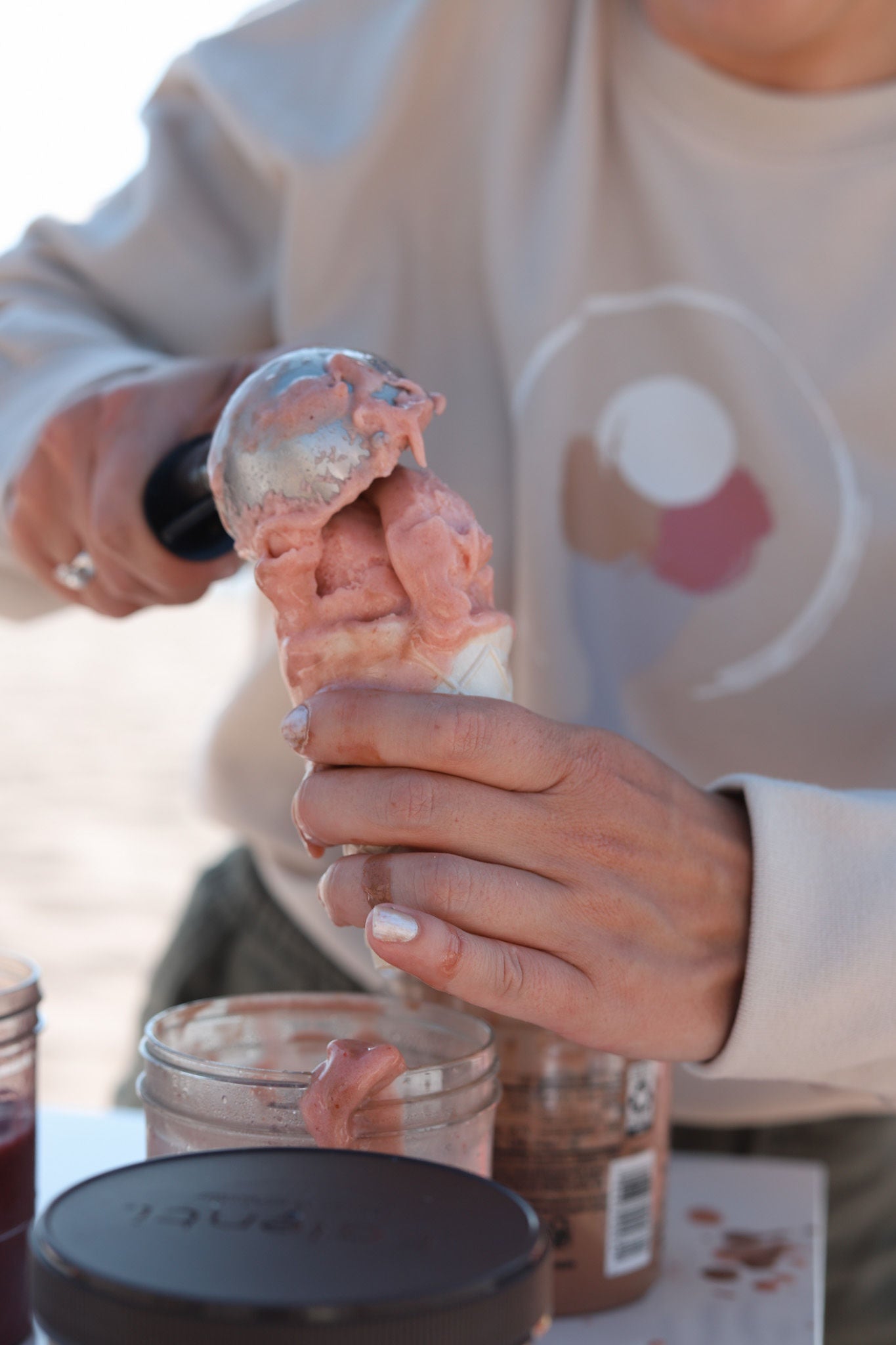 🍦 Cream Signature Sundae Rest Crewneck: A Slower Way to Live